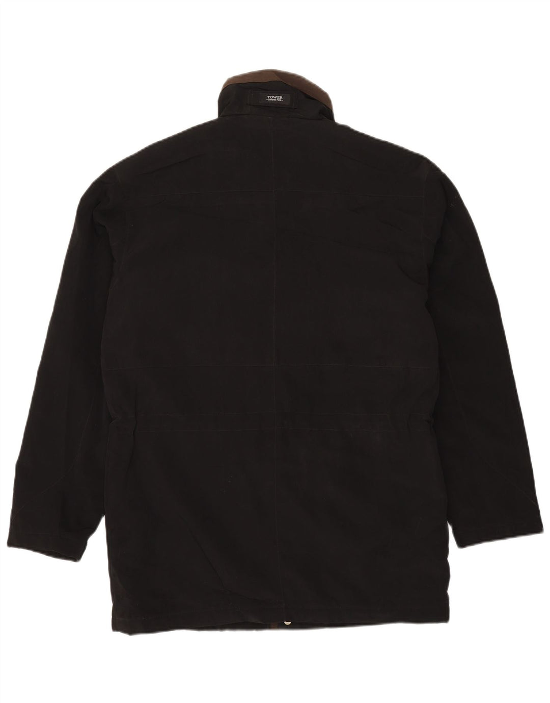 LONDON FOG Herren-Utility-Jacke UK 38 Mittelschwarzes Polyester