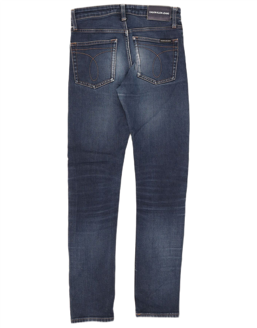 Calvin Klein Herren Slim Jeans W28 L32 Blaue Baumwolle