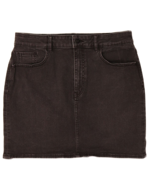 Lee Mädchen-Jeansrock, 13–14 Jahre, W30, schwarze Baumwolle