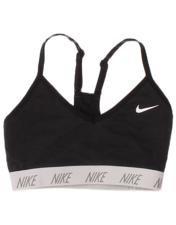 Nike Womens Graphic Sport Bra Top XS Black Sports