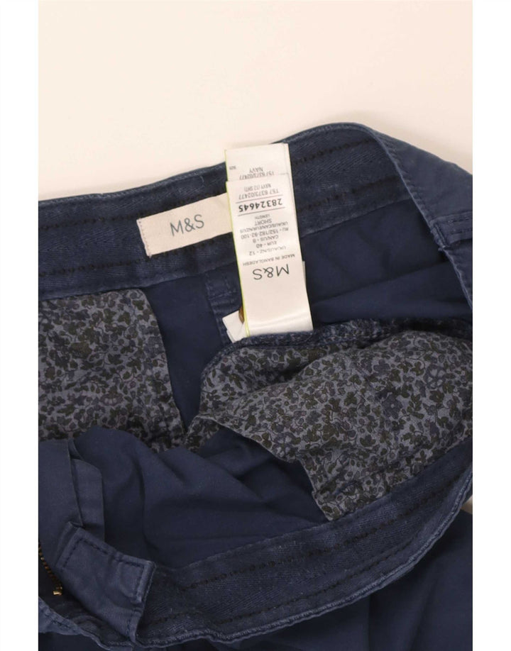 Marks & Spencer Damen Chinohose UK 12 M W32 L27 Marineblau