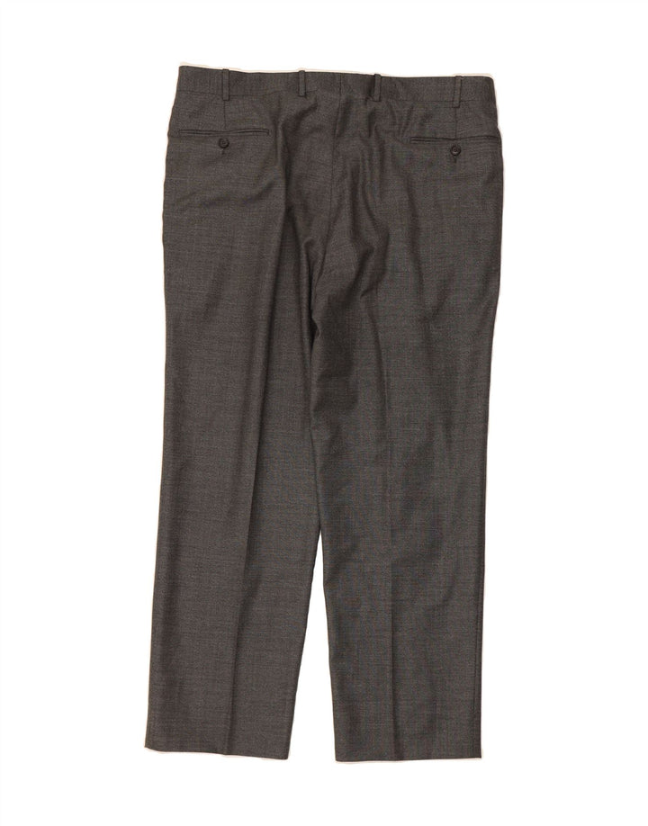 TRUSSARDI Mens 2 Piece Suit IT 56 3XL W38 L29 Grey Wool Vintage Trussardi and Second-Hand Trussardi from Messina Hembry 