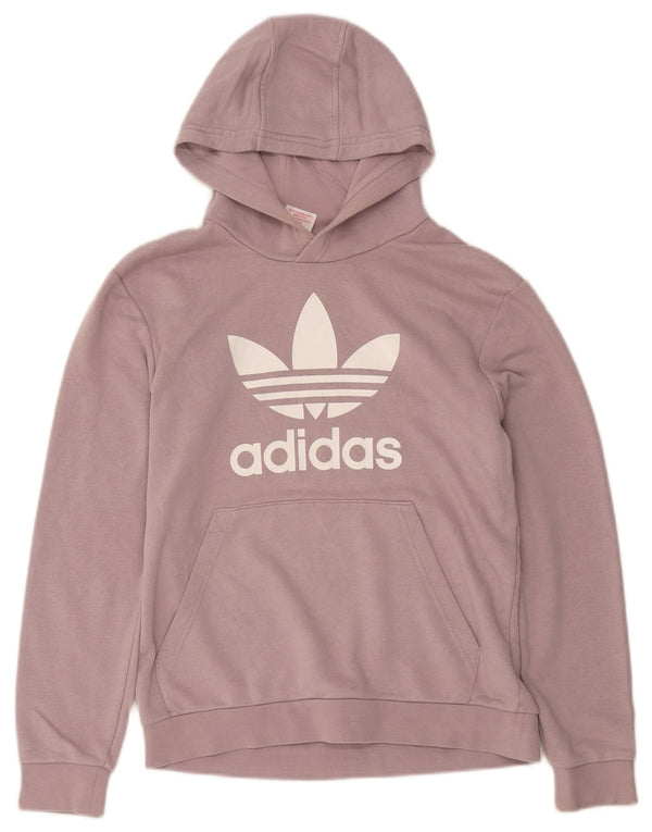 Adidas Jungen Graphic Hoodie Pullover 13-14 Jahre Lila Baumwolle