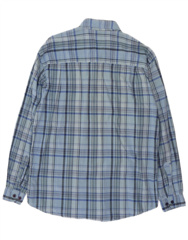 WRANGLER Herrenhemd XL, blau kariert, Baumwolle