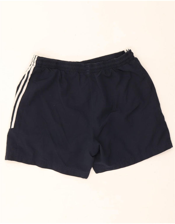 Adidas Damen Sportshorts UK 10 Small Marineblau Polyester