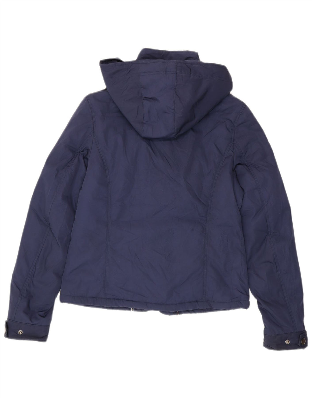 Tommy Hilfiger Damen-Utility-Jacke mit Kapuze, UK 12, mittelmarineblau
