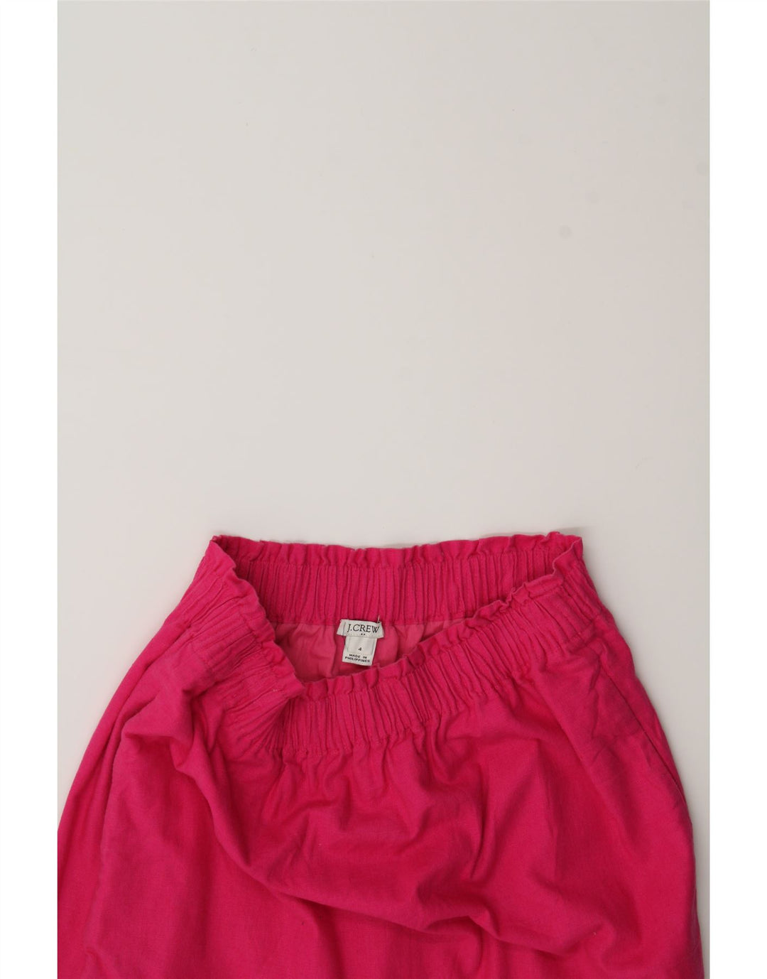 J. CREW Womens A-Line Skirt US 4 Small W26  Pink Linen Vintage J. Crew and Second-Hand J. Crew from Messina Hembry 