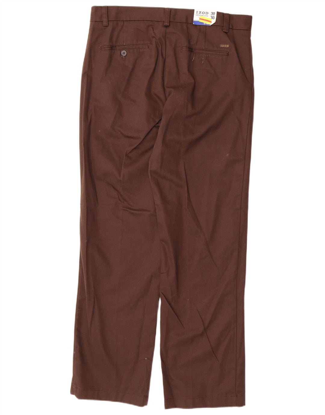 IZOD Gerade Chino-Hose für Herren, W30, L30, braune Baumwolle