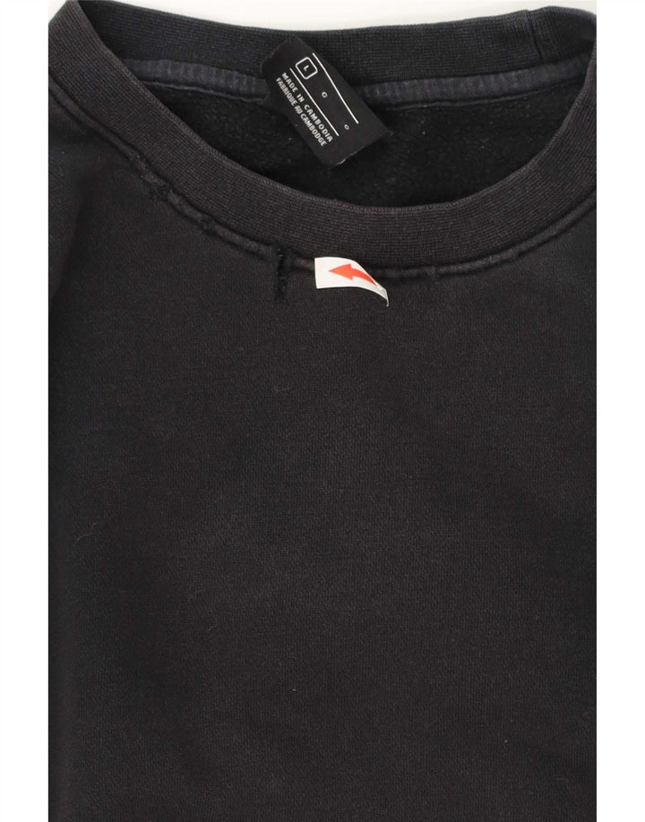 Nike Herren-Sweatshirt-Pullover, groß, schwarze Baumwolle