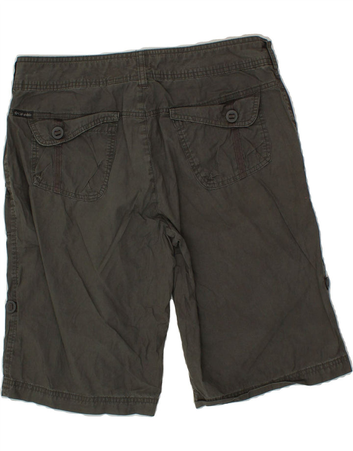 COLUMBIA Womens Bermuda Shorts US 12 Large W30  Grey Cotton Vintage Columbia and Second-Hand Columbia from Messina Hembry 