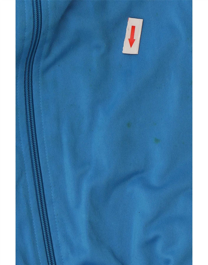 Adidas Herren-Trainingsanzug-Oberteiljacke UK 36/38 Small Blue Colourblock Polyester