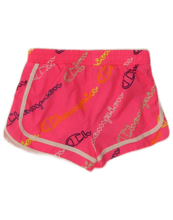 Champion Sport-Shorts für Mädchen mit Grafik, 9–10 Jahre, mittelrosa, Polyester