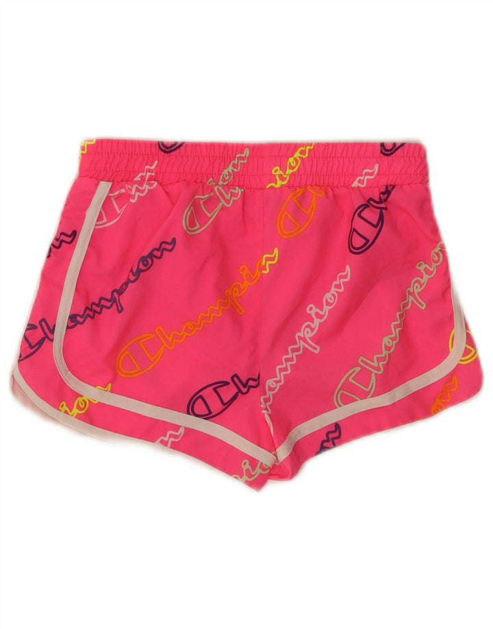 Champion Sport-Shorts für Mädchen mit Grafik, 9–10 Jahre, mittelrosa, Polyester