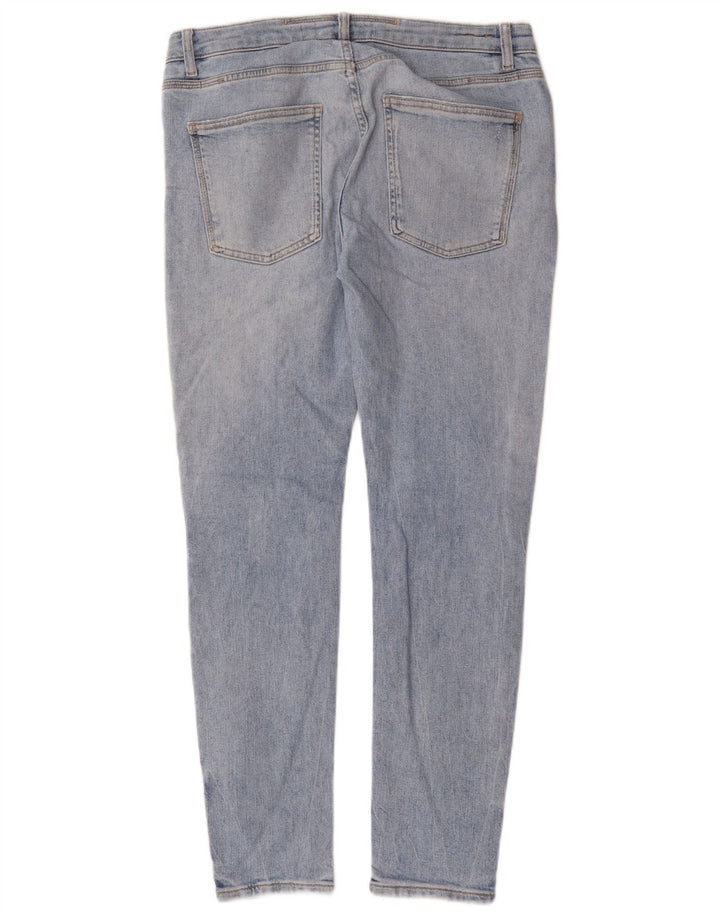 Zara Herren Distressed Slim Jeans EU 40 Medium W31 L30 Blaue Baumwolle