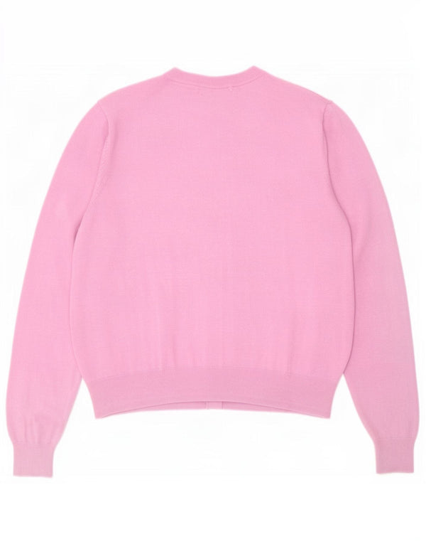 Marks & Spencer Damen Crop Cardigan Pullover UK 18 XL Rosa Viskose