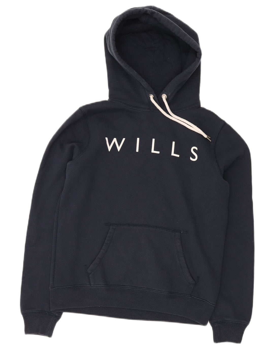 JACK WILLS Damen-Kapuzenpullover mit Grafik, übergroß, Gr. 10, Marineblau