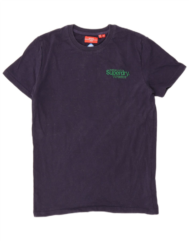 Superdry Herren T-Shirt-Oberteil aus Baumwolle in mittlerem Marineblau