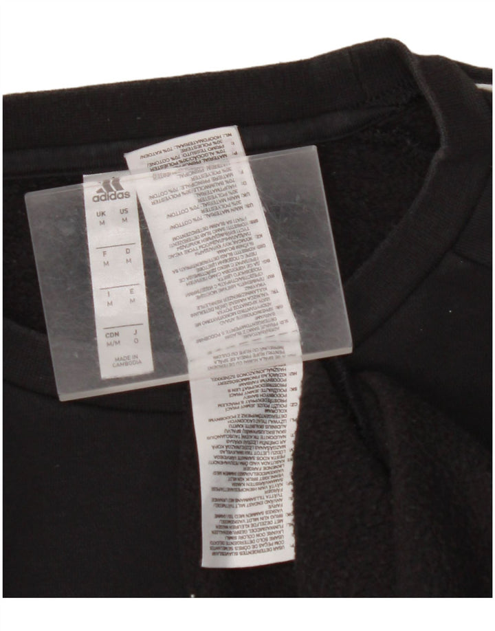 ADIDAS Herren Sweatshirt Pullover Medium Schwarz Baumwolle