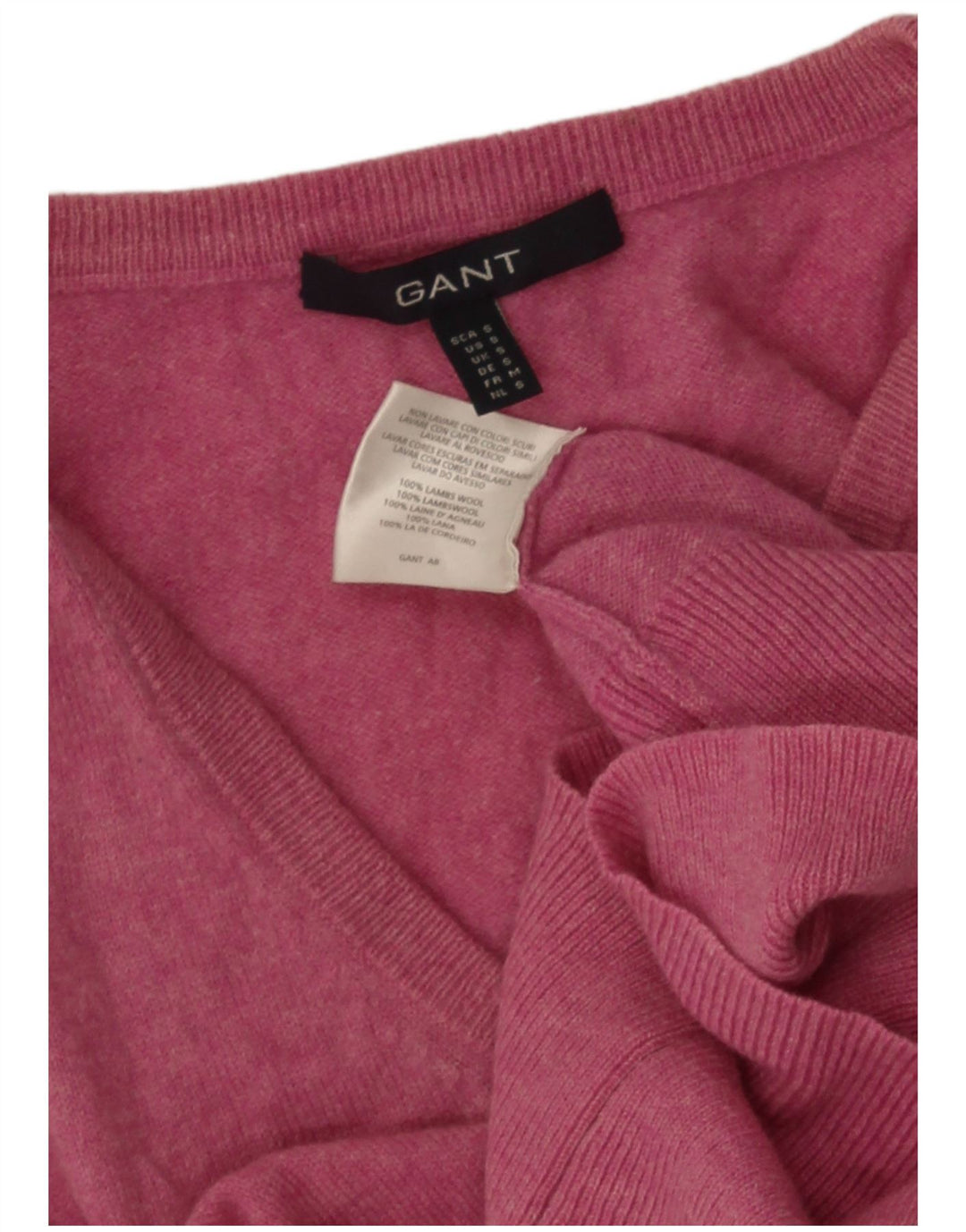 Gant Damen Weste Tank Top UK 8 Small Rosa Lammwolle