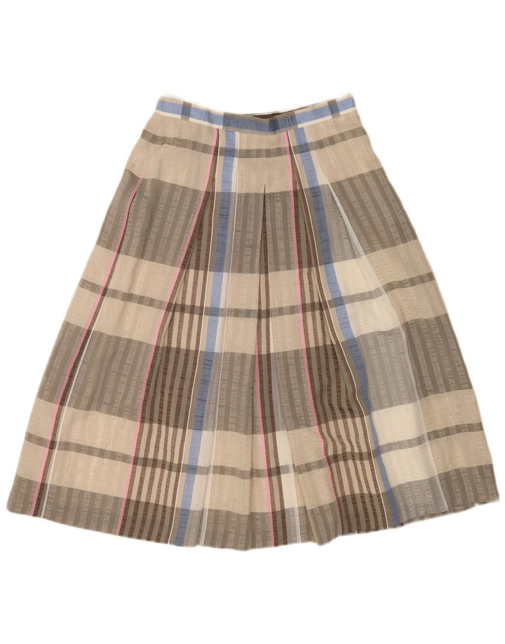 Victory Damen-Rock in A-Linie mit hoher Taille, EU 40, mittelgroß, W26, grau kariert