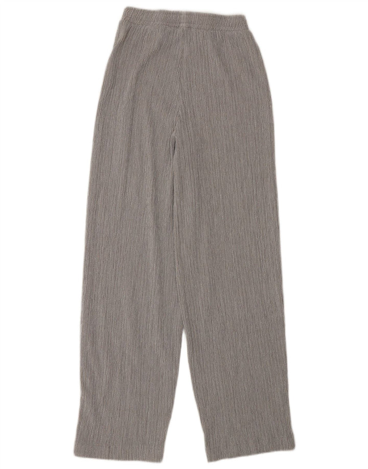 Zara Damen-Freizeithose mit lockerer Passform, Größe S, W26, L29, Grau, Polyester