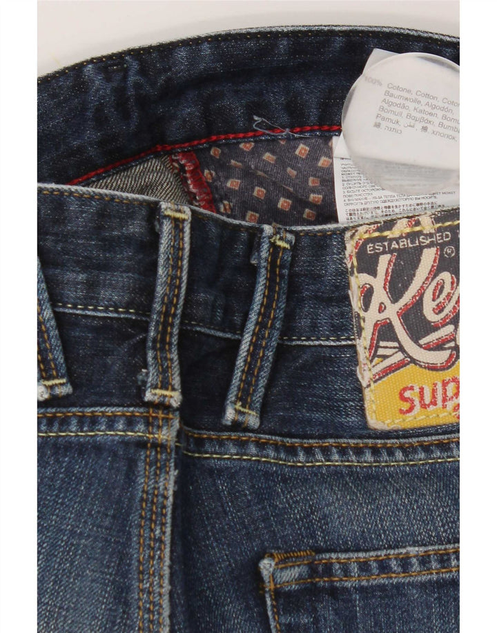 Replay Herren Jeto Slim Jeans W34 L34 Blaue Baumwolle