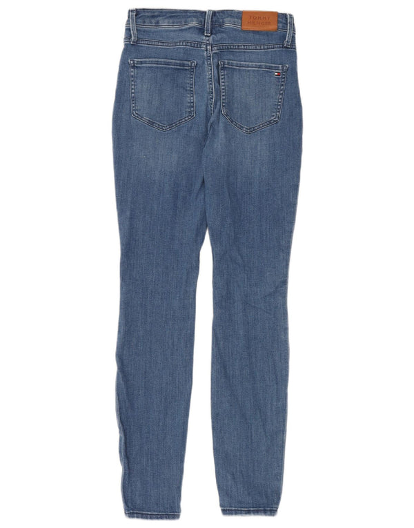 Tommy Hilfiger Damen Harlem Ultra Skinny Jeans W27 L30 Blaue Baumwolle