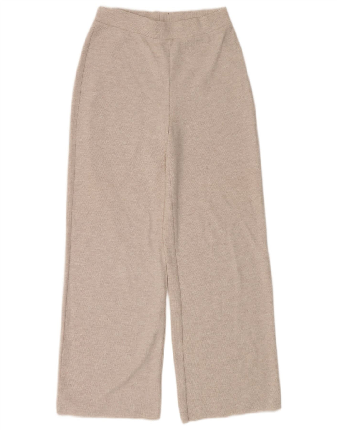Zara Damen-Trainingshose, UK 12, mittelbeigefarbenes geflecktes Polyester