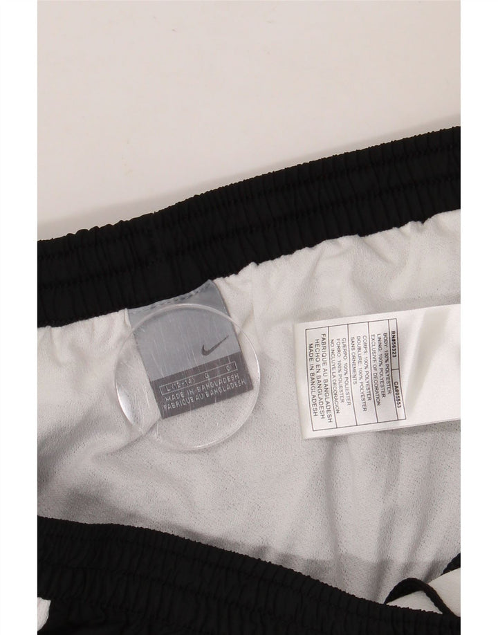 NIKE Damen Sportshorts US 12/14 Large Schwarz Colourblock Polyester