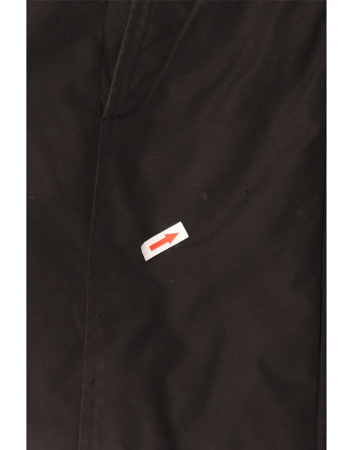 Woolrich Wattierte Damenjacke mit Kapuze, UK 14, mittelschwarze Baumwolle