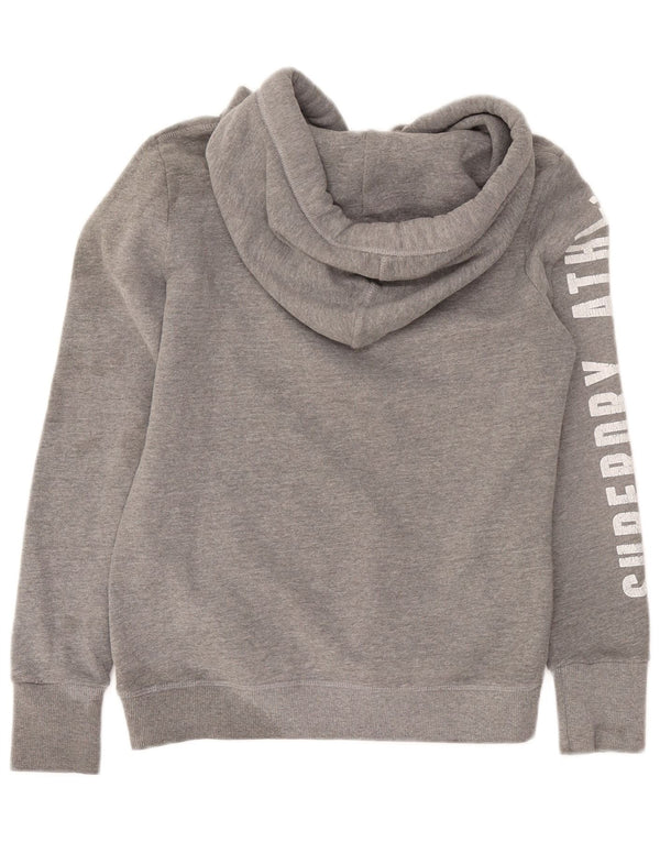 Superdry Graphic Hoodie-Pullover für Damen, UK 12, Mittelgrau meliert
