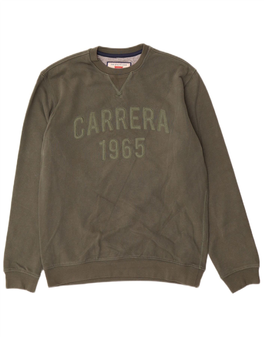 Carrera Herren-Sweatshirt mit Grafik, Größe S, Khaki, Baumwolle