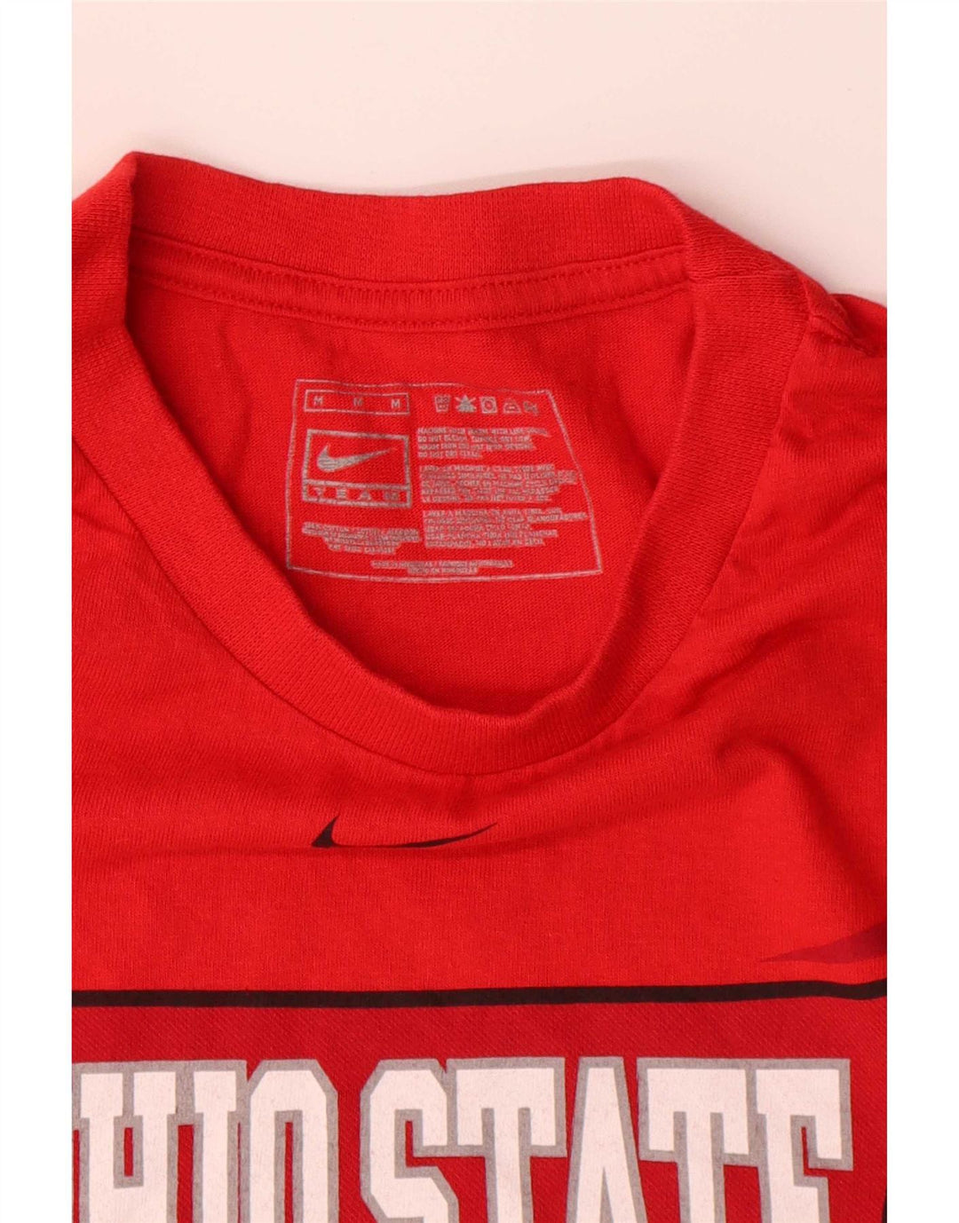 Nike Herren Ohio State Buckeyes Grafik-T-Shirt aus mittelroter Baumwolle