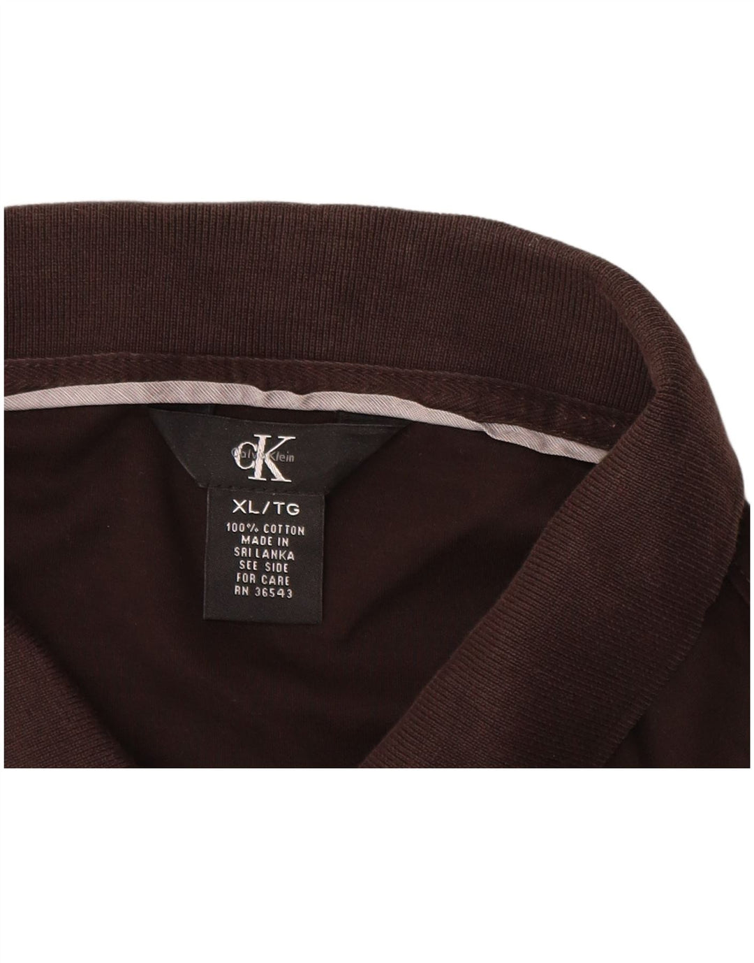 CALVIN KLEIN Herren Poloshirt XL Schwarz Baumwolle