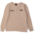 Oakley Herren-Sweatshirt mit Grafik, groß, beige gesprenkelte Baumwolle