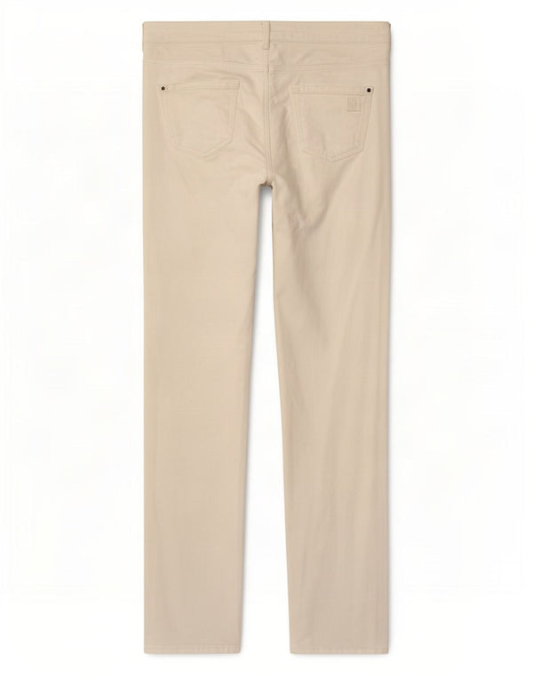 Massimo Dutti Damen Slim Jeans EU 42 Large W32 L31 Weiße Baumwolle