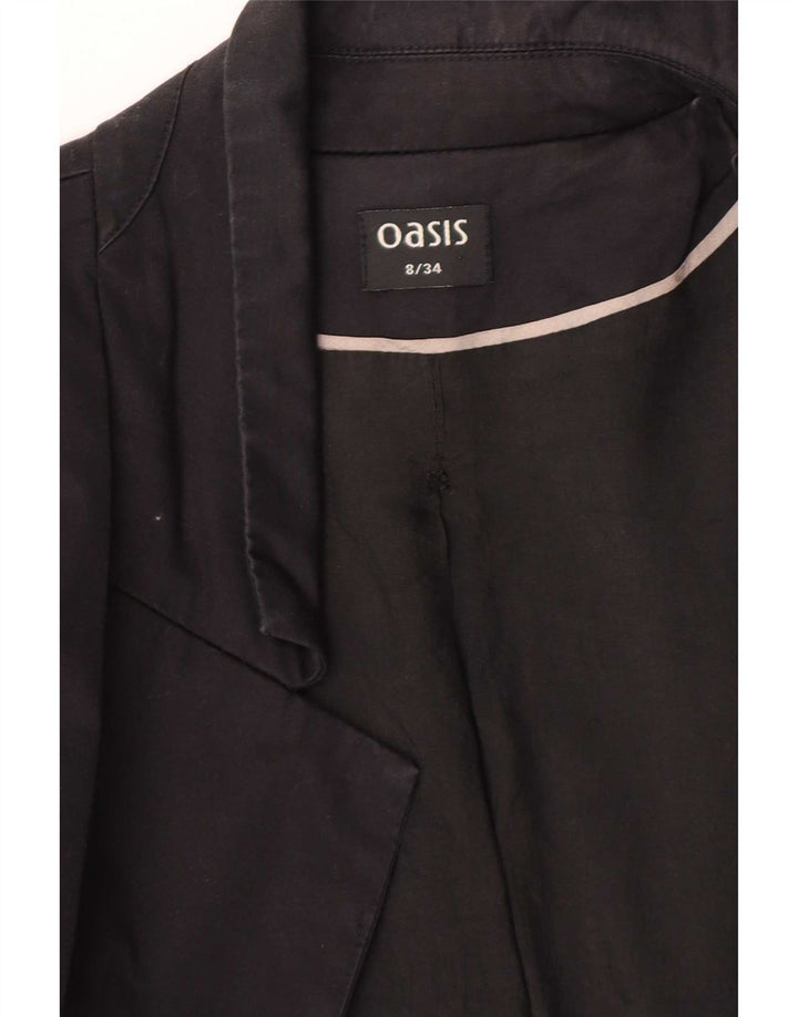 Oasis Damen-Blazer mit 1 Knopf, Gr. 8, Schwarz
