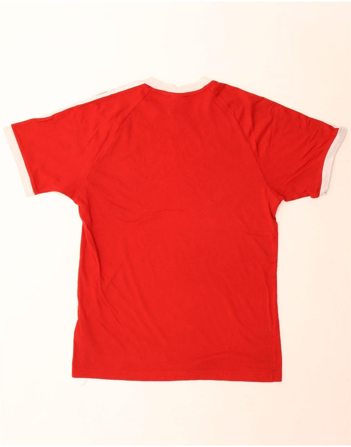 Adidas Herren T-Shirt Top Mittelrote Baumwolle