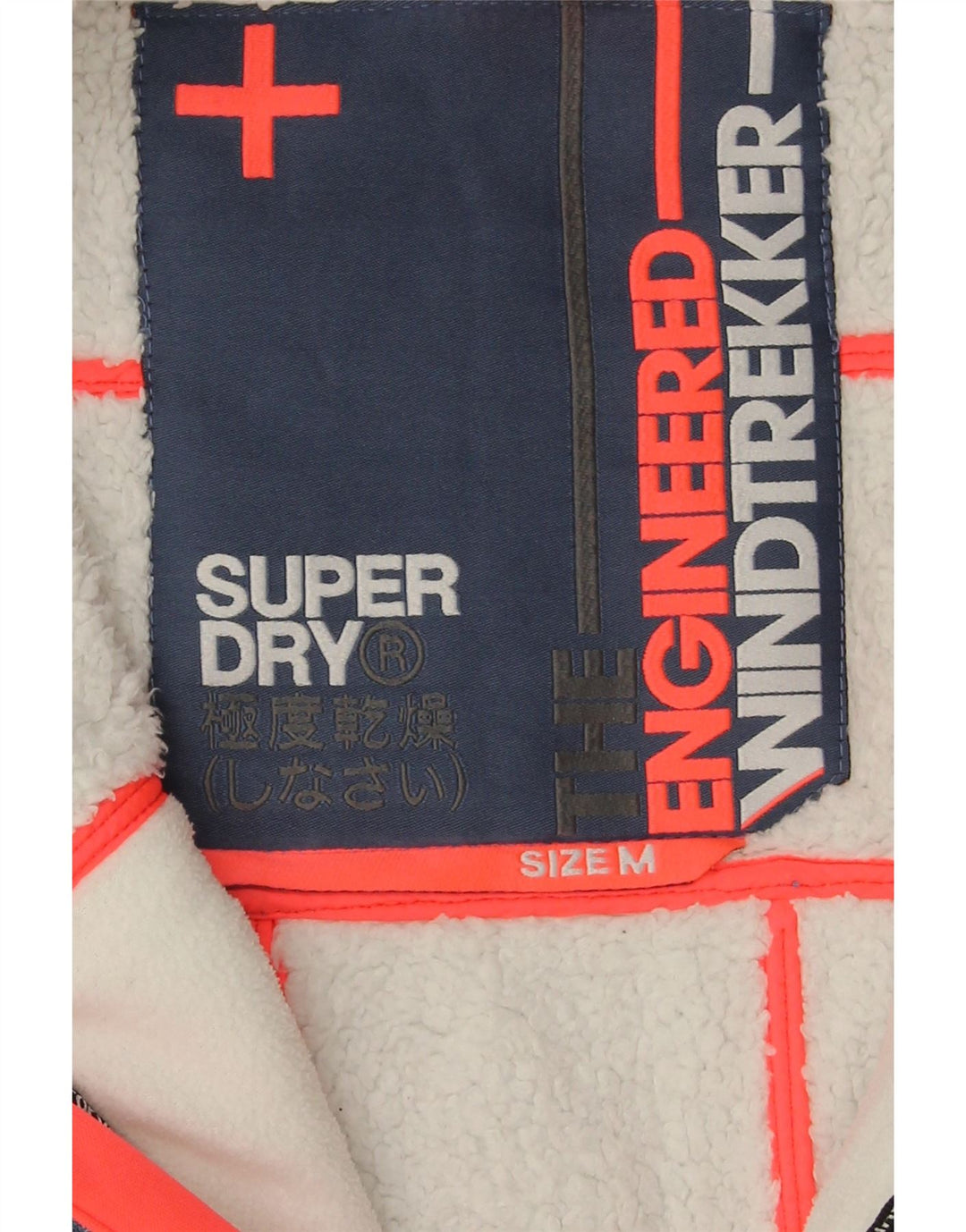 Superdry Damen The Windtrekker Hooded Windjacke UK 14 Mittelblau