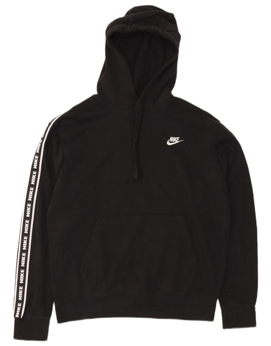 Nike Herren-Kapuzenpullover mit Grafik, mittelschwarz, Baumwolle
