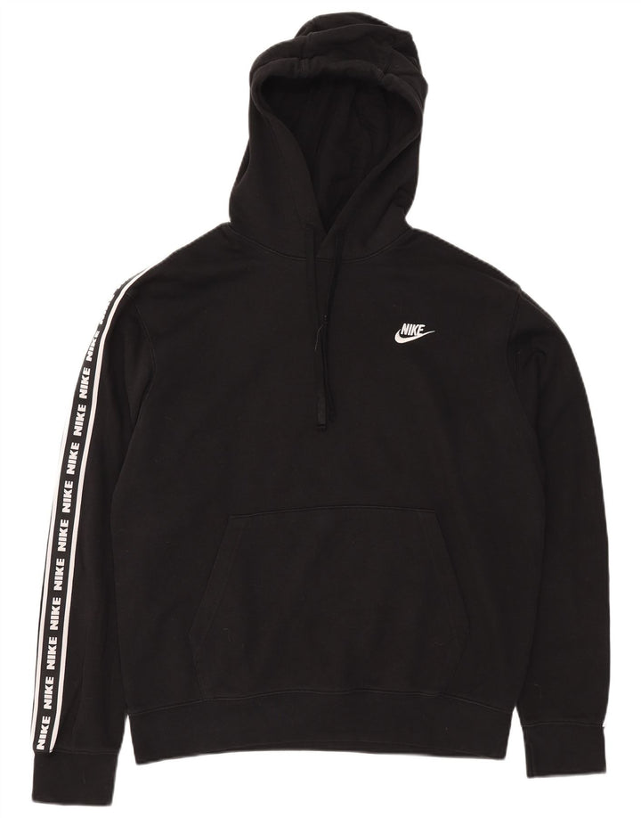 Nike Herren-Kapuzenpullover mit Grafik, mittelschwarz, Baumwolle