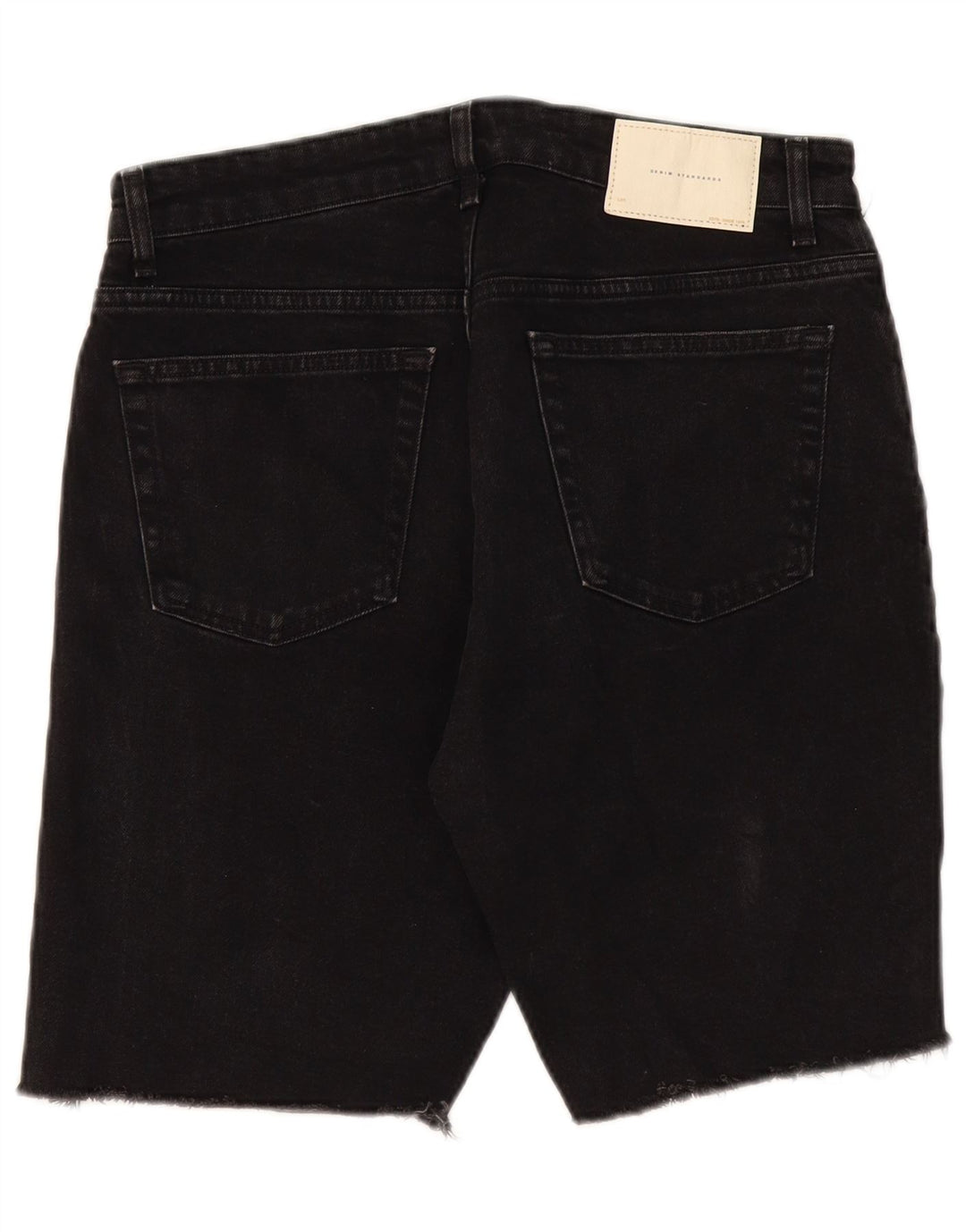 Zara Herren Jeansshorts EU 42 Large W32 Schwarz