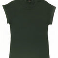 Zara Damen T-Shirt Top UK 12 Mittelgrün