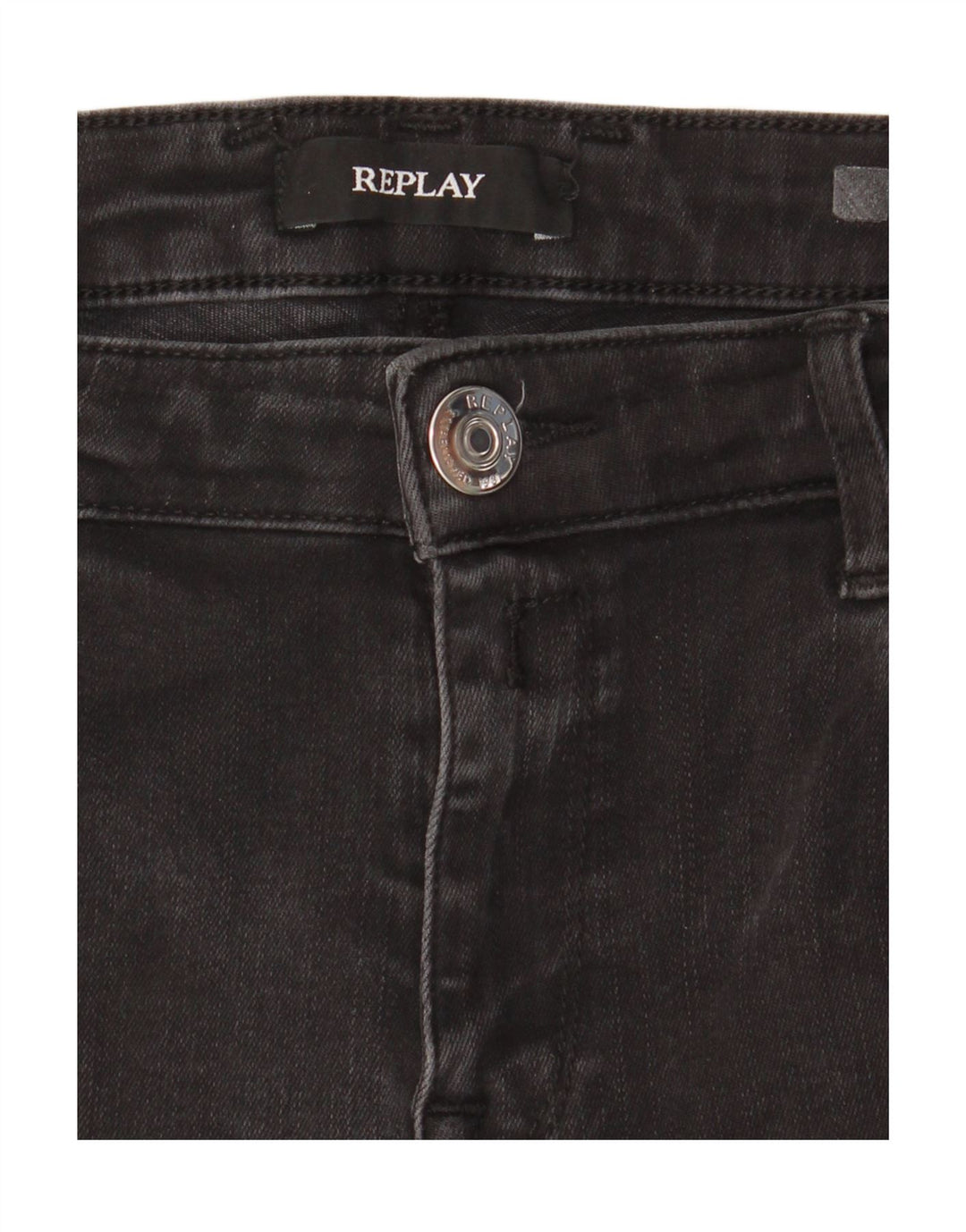 Replay Damen Skinny Jeans W28 L28 Schwarz