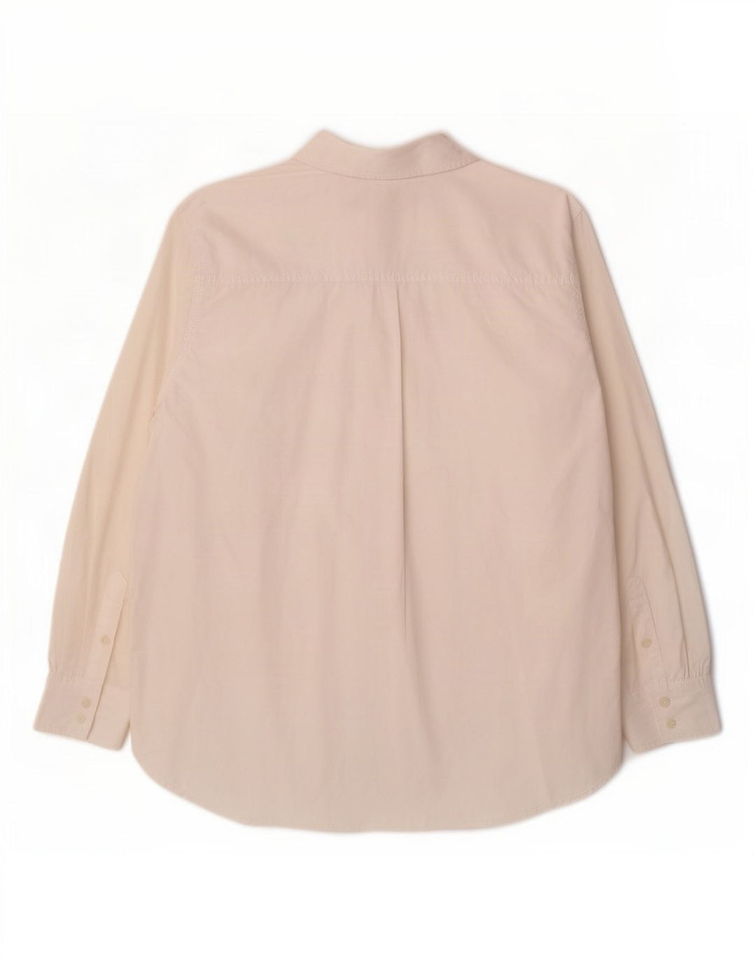 Benetton Damen Overshirt-Hemd UK 14 Mittelweiße Baumwolle