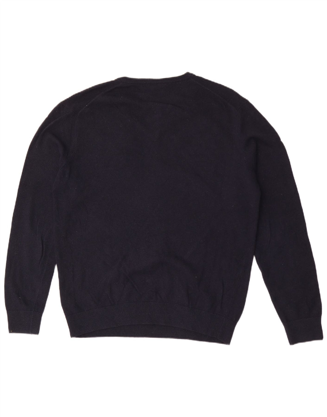 Lacoste Herren-Pullover mit V-Ausschnitt, Größe 5, große marineblaue Wolle
