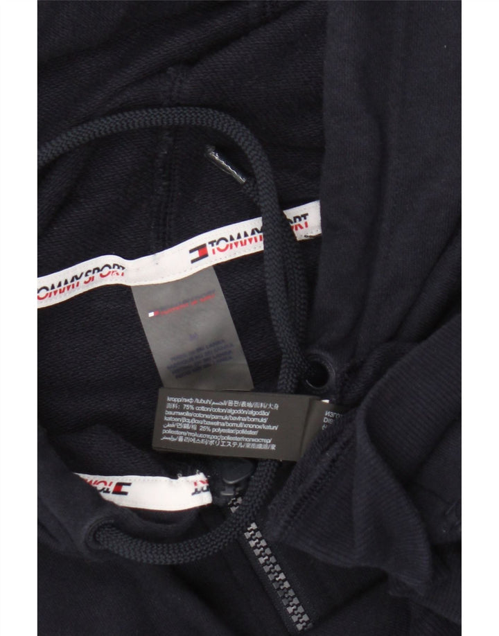 Tommy Hilfiger Herren-Kapuzenpullover mit Reißverschluss, mittlere marineblaue Baumwolle