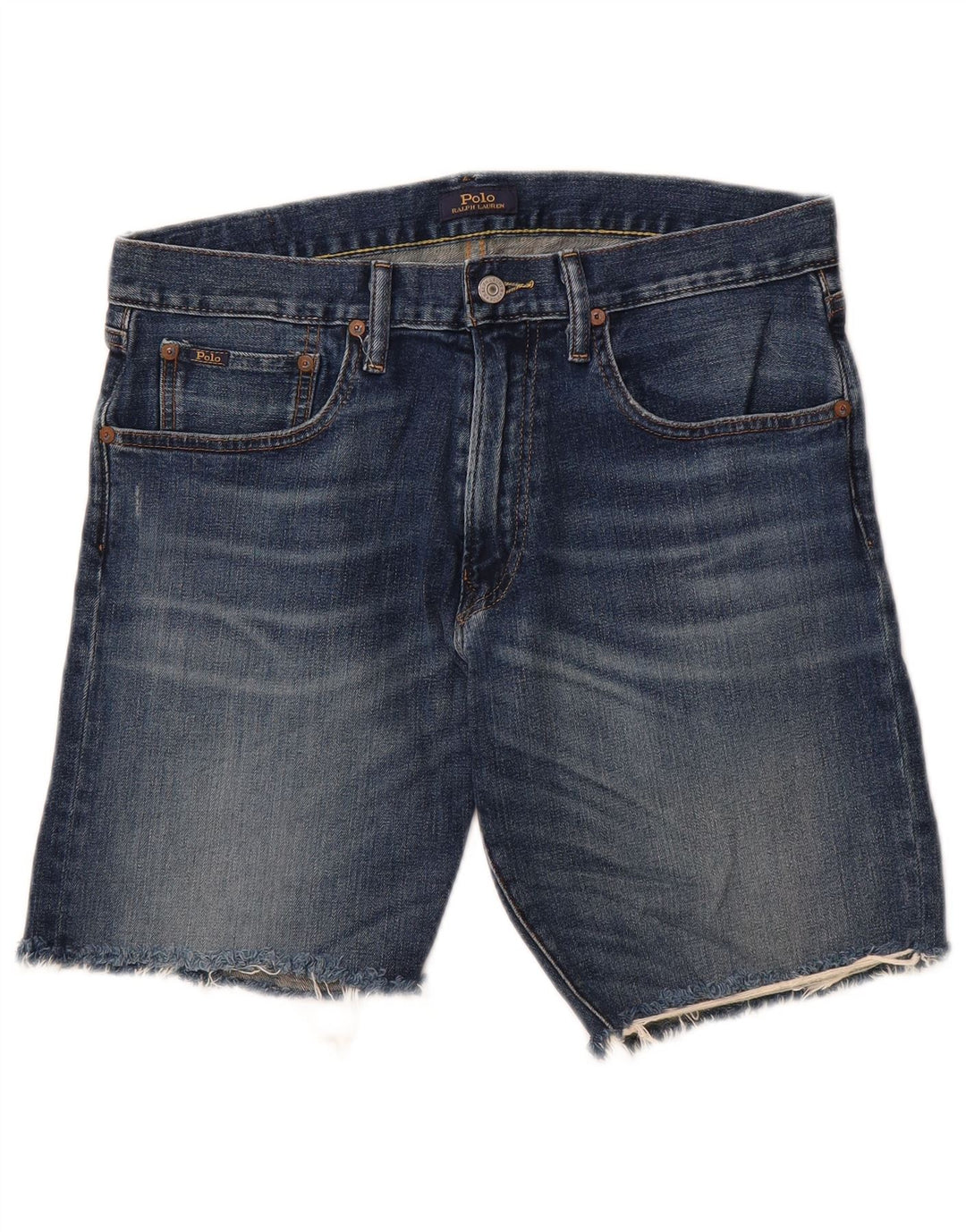 POLO RALPH LAUREN Mens Denim Shorts W31 Medium Blue Cotton