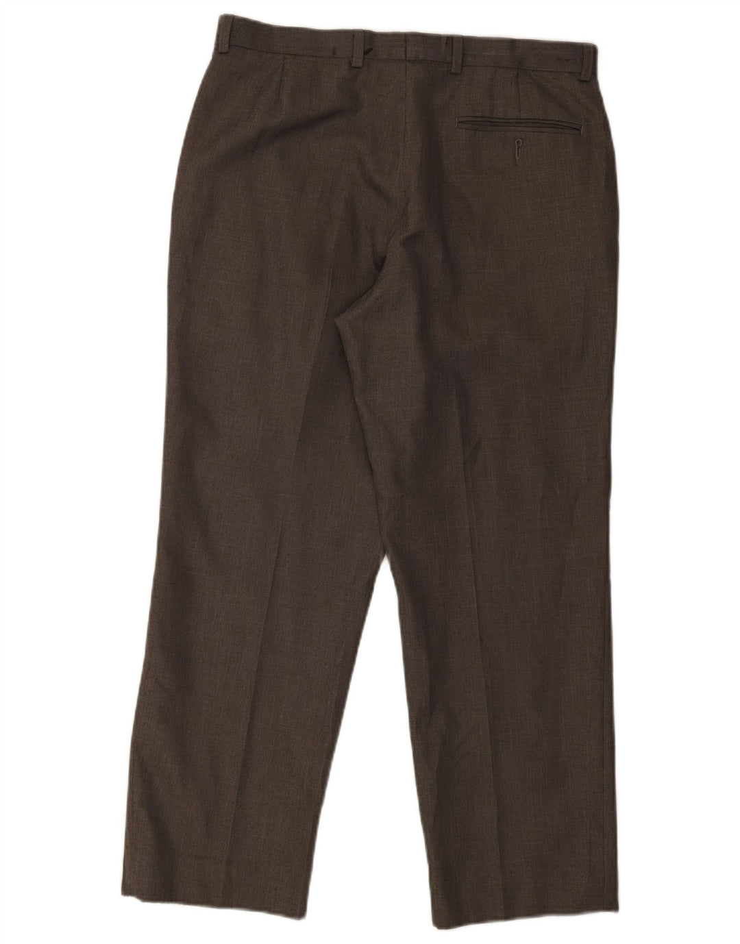 Gerade Herren-Anzughose von Marks & Spencer, W34, L29, grau, Polyester