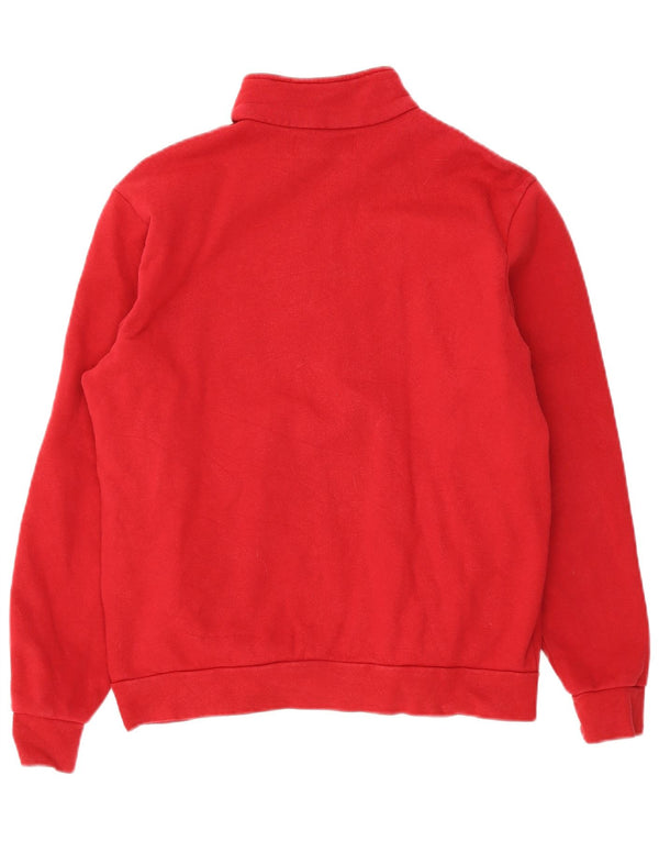 Kappa Herren-Sweatshirt mit Reißverschluss, XL, rote Baumwolle